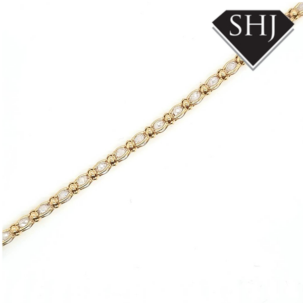 Silver Gold Plated Bracelet