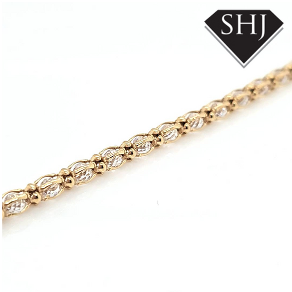 Silver Gold Plated Bracelet