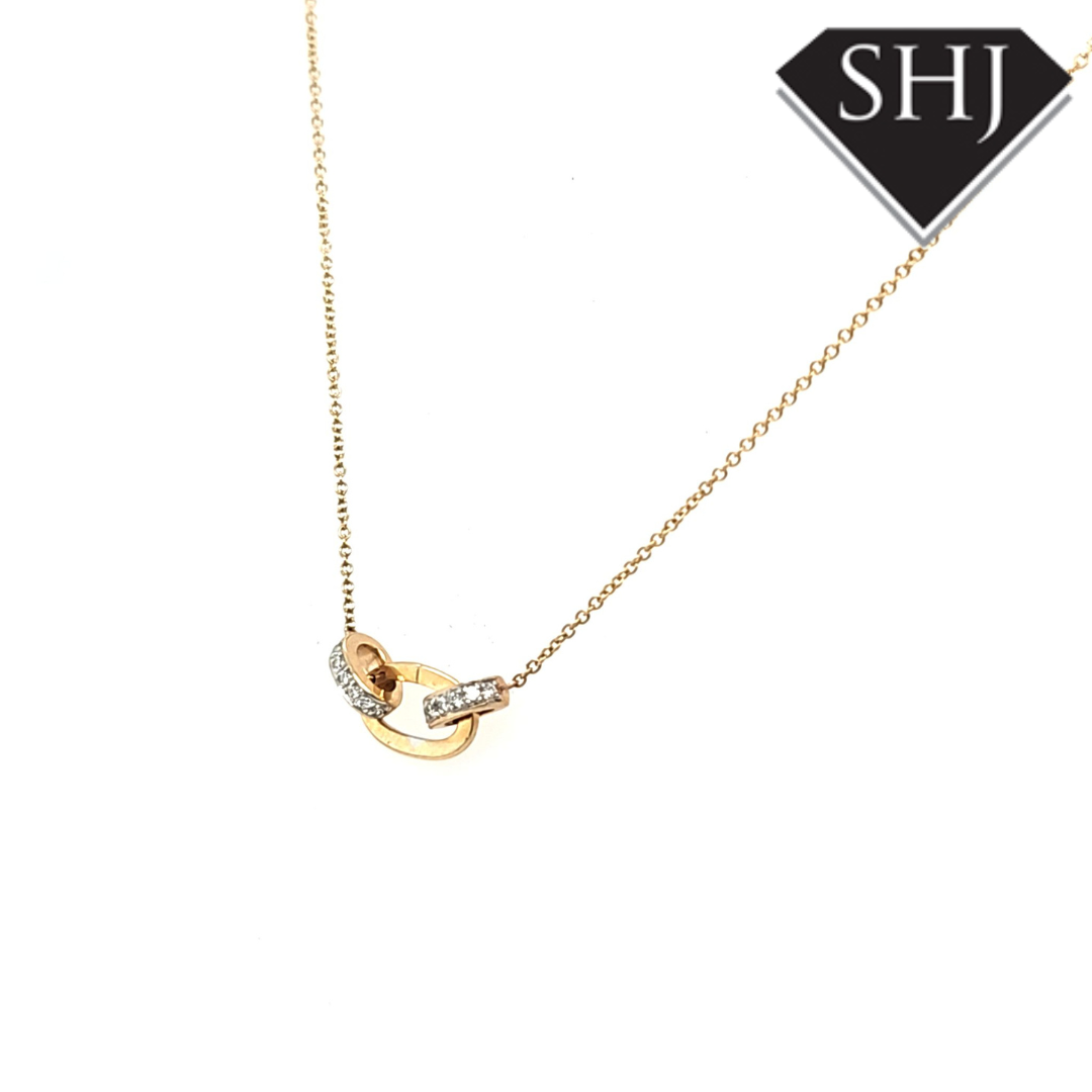 9ct Yellow Gold Diamond Pendant 0.06ct