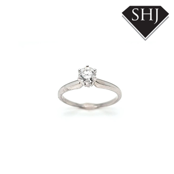 14ct White Gold Diamond Ring