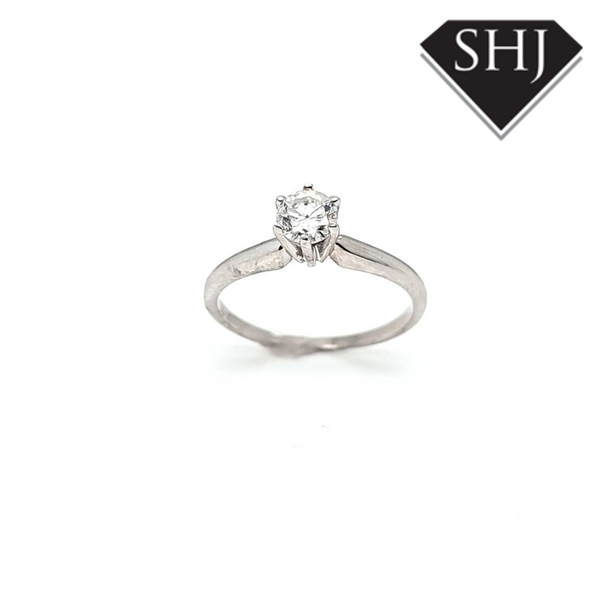 14ct White Gold Diamond Ring