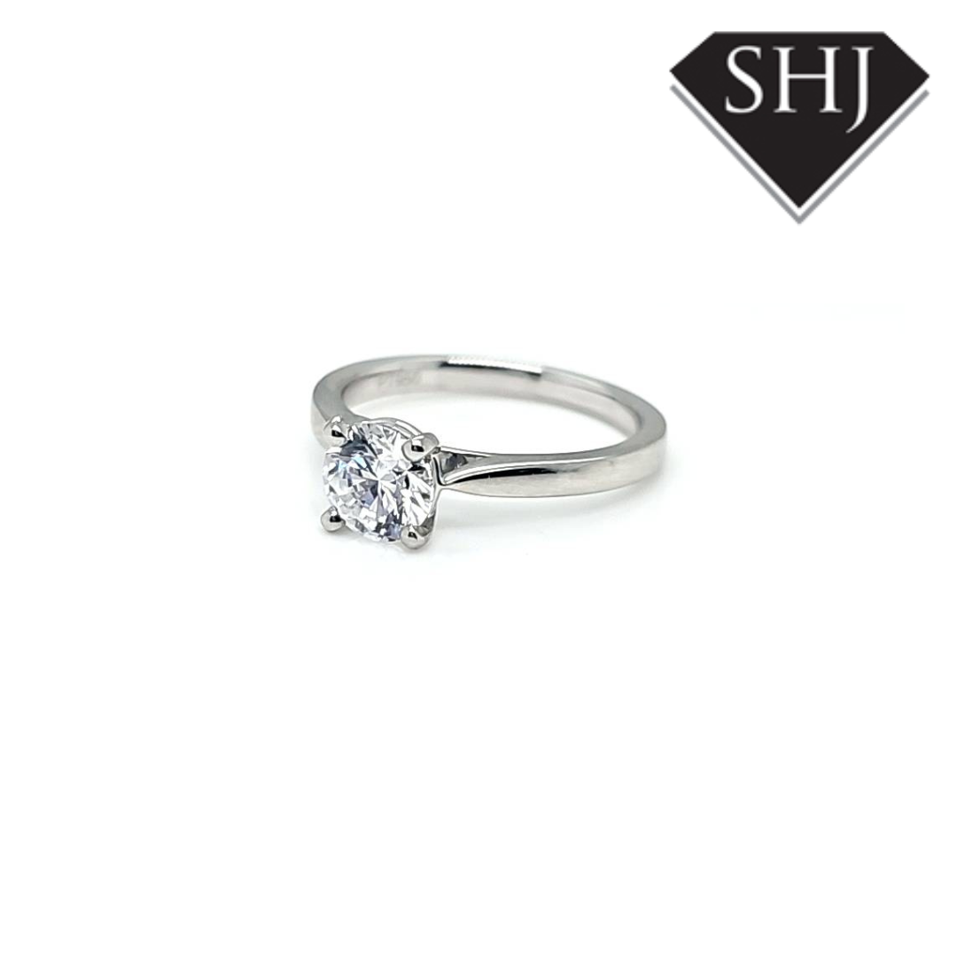 Lab Created Platinum Diamond Ring