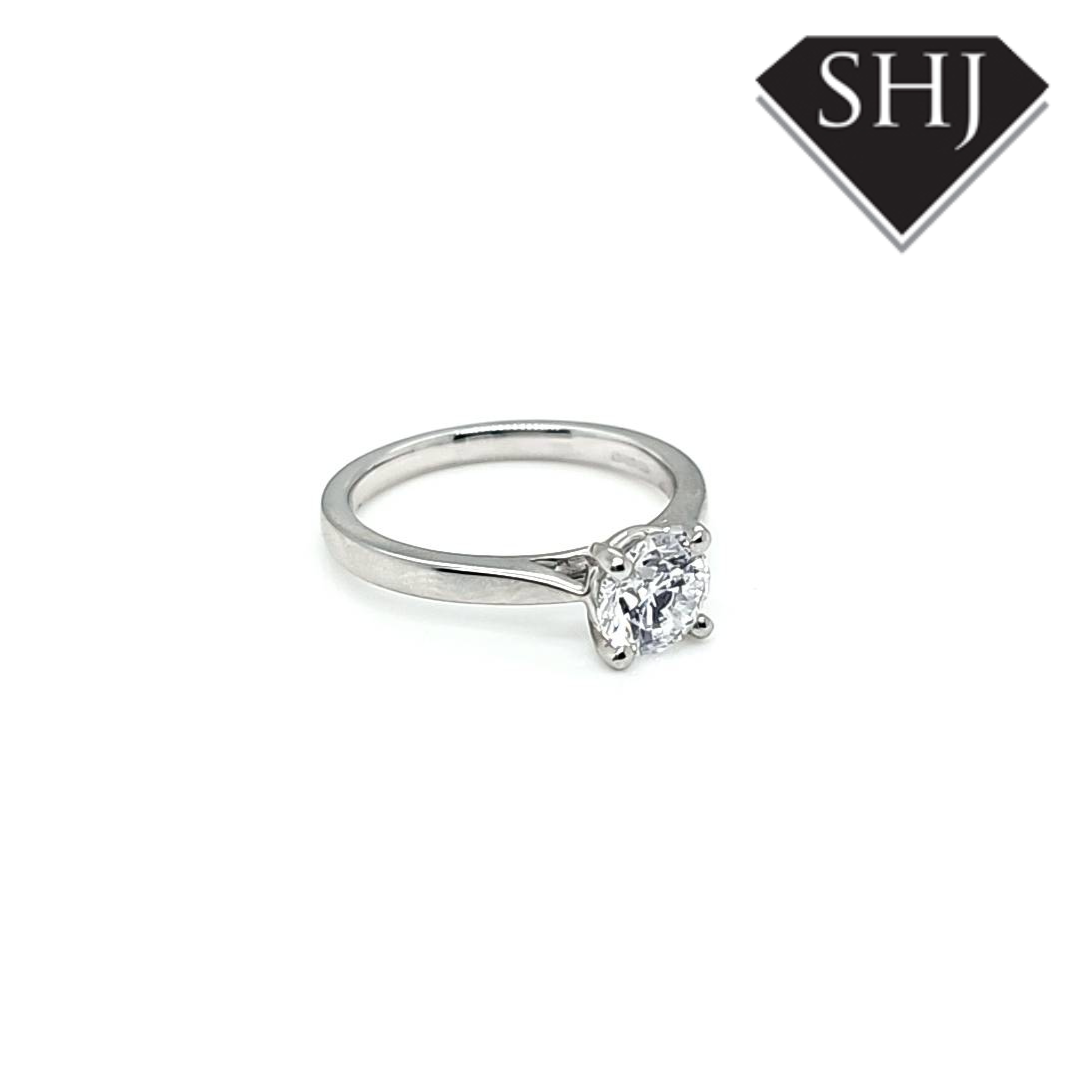 Lab Created Platinum Diamond Ring
