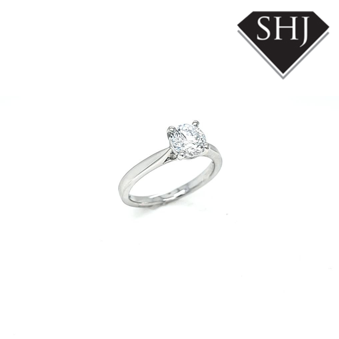 Lab Created Platinum Diamond Ring