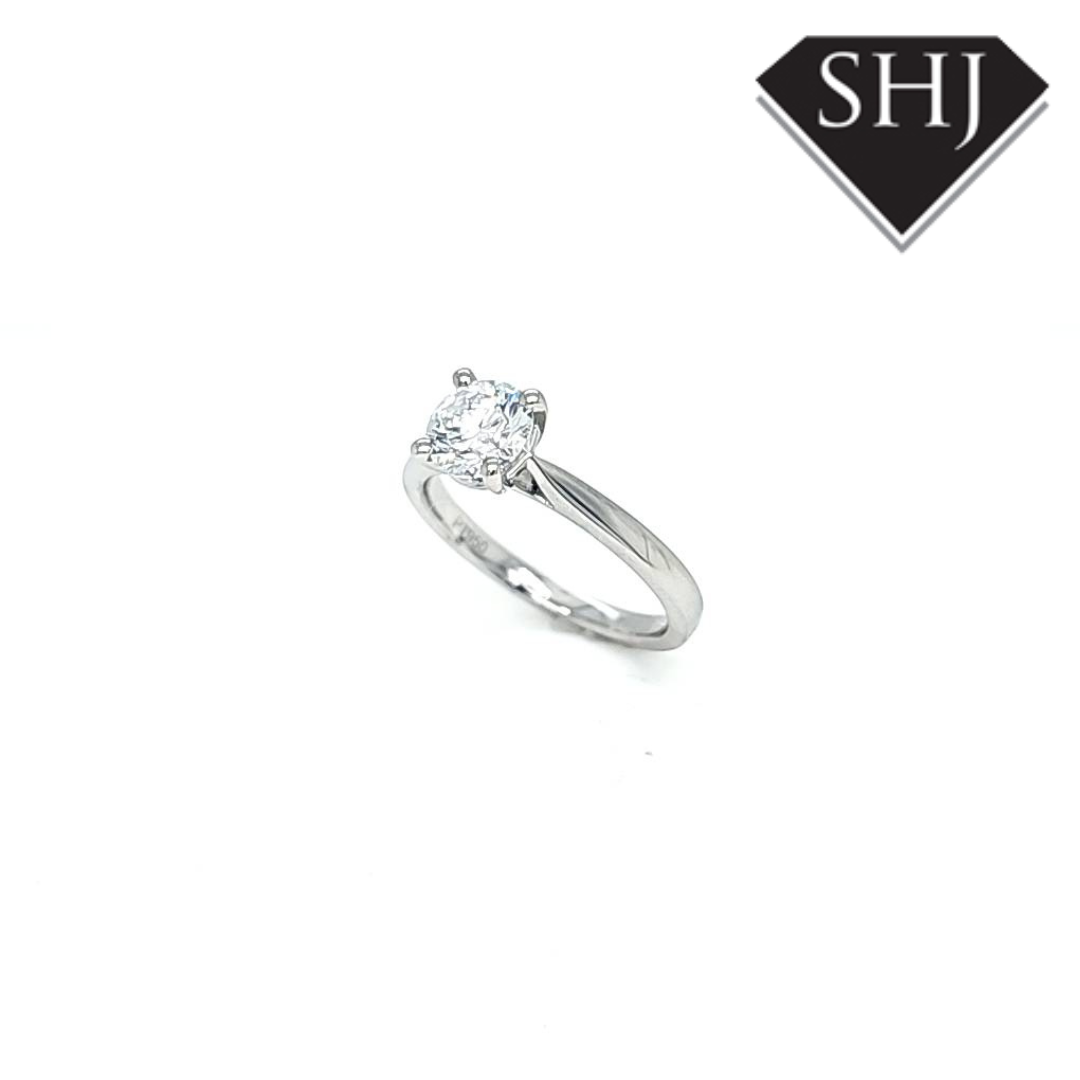 Lab Created Platinum Diamond Ring