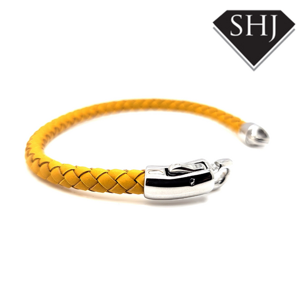 Yellow Leather Bracelet