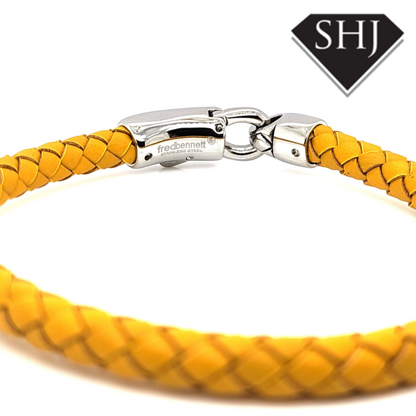 Yellow Leather Bracelet