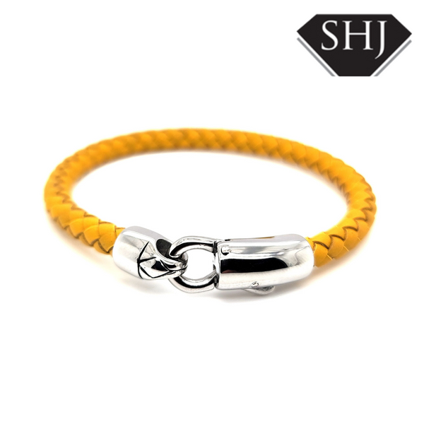 Yellow Leather Bracelet