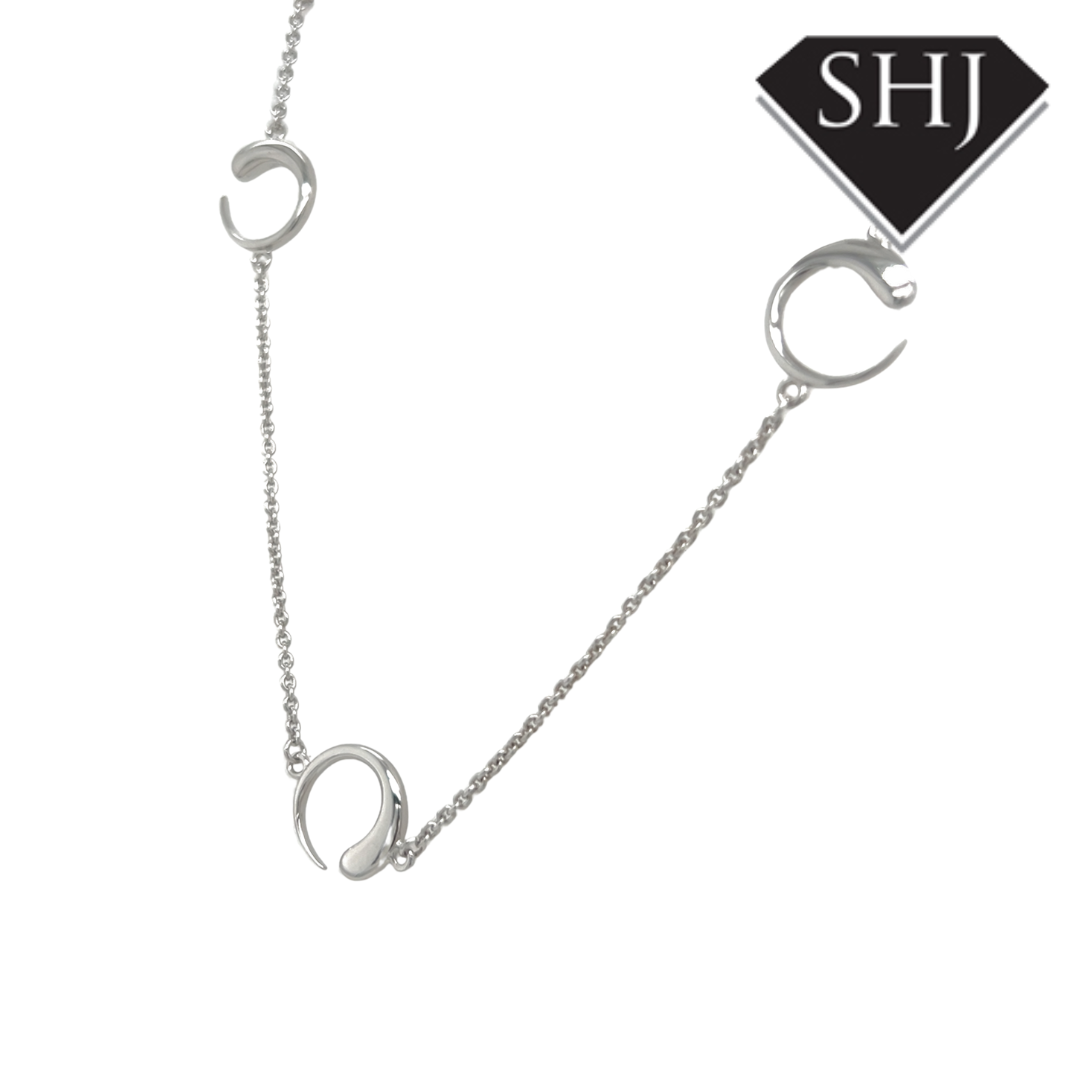 Silver Luna Necklace Lucy Q