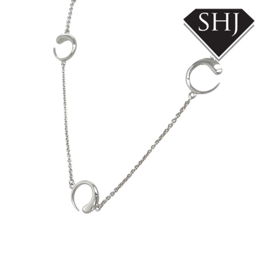 Silver Luna Necklace Lucy Q