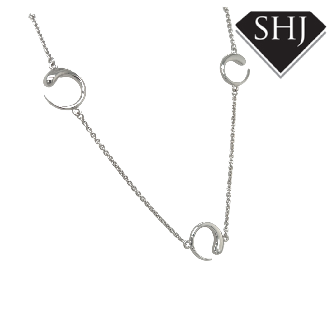 Silver Luna Necklace Lucy Q