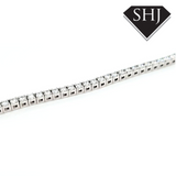 9ct White Gold Lab Created Diamond Bracelet