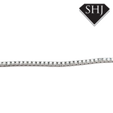 9ct White Gold Lab Created Diamond Bracelet