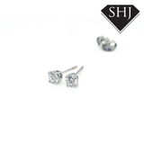 18ct White Gold Diamond Stud Earrings 0.50ct