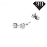 18ct White Gold Diamond Stud Earrings 0.60ct