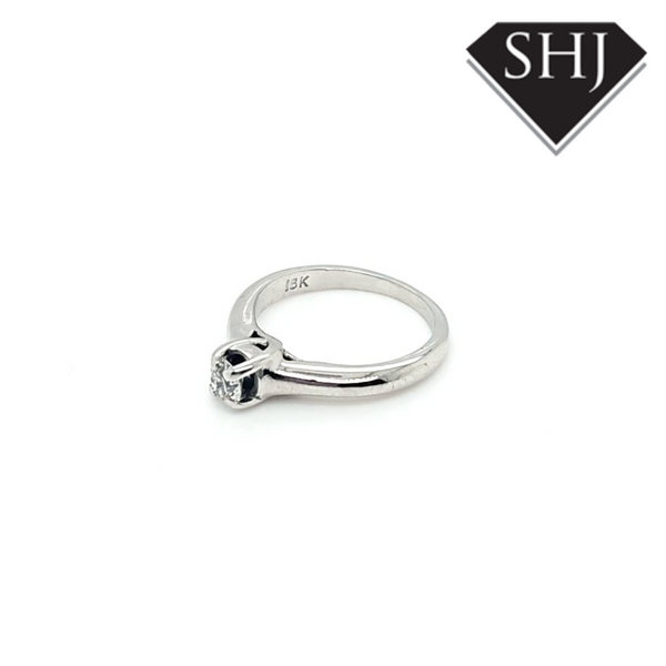 18ct White Gold Diamond Single Stone Ring 0.25ct 'I'