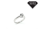 18ct White Gold Diamond Single Stone Ring 0.25ct 'I'