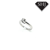 18ct White Gold Diamond Single Stone Ring 0.25ct 'I'