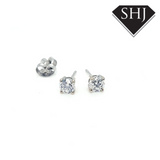 18ct White Gold Diamond Stud Earrings 1.00ct