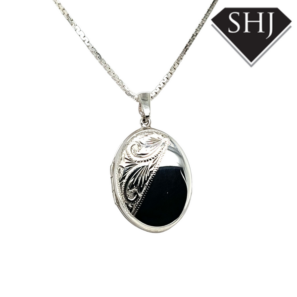 Silver H/Eng Locket