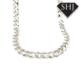 Mens Silver Curb Chain