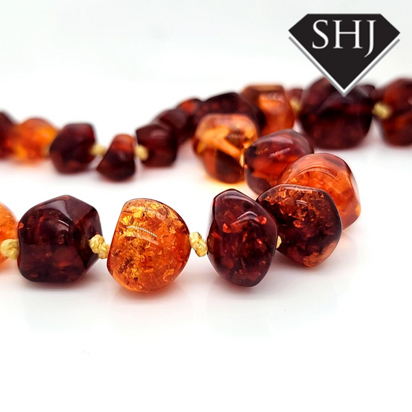 Amber Bead Necklace