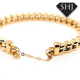 9ct Yellow Gold Chain Bangle