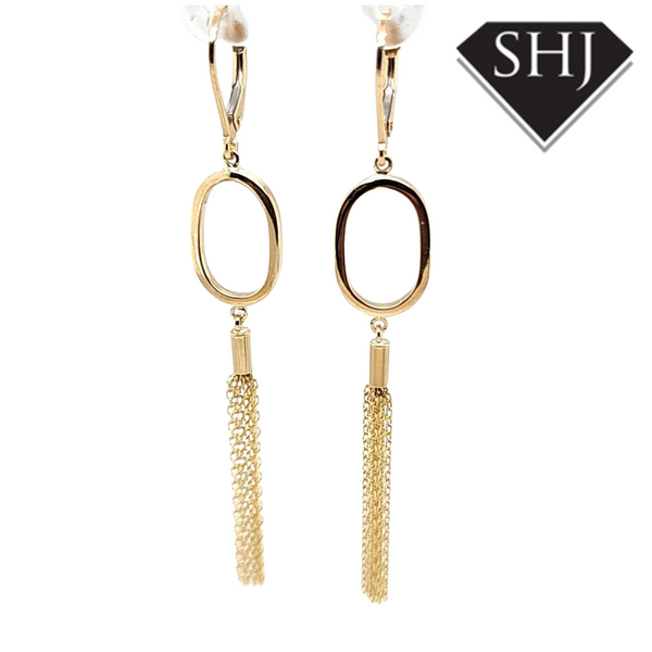 9ct Yellow Gold Tassel Drop Earring