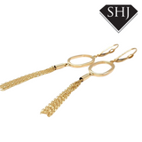 9ct Yellow Gold Tassel Drop Earring