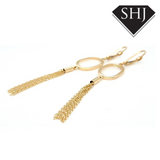 9ct Yellow Gold Tassel Drop Earring