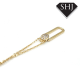 9ct Yellow Gold CZ Pendent