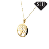 9ct Yellow Gold M.O.P. Tree of Life Necklace