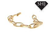 9ct Yellow Gold Oval Link Bracelet