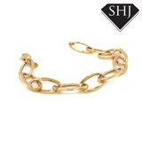 9ct Yellow Gold Oval Link Bracelet