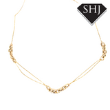 9ct Yellow Gold Belcher and Trace Necklace