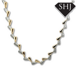 Silver Gold Plated Necklace Bracinni