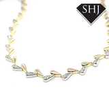 Silver Gold Plated Necklace Bracinni