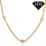 Silver Gold Plated Necklace Bracinni