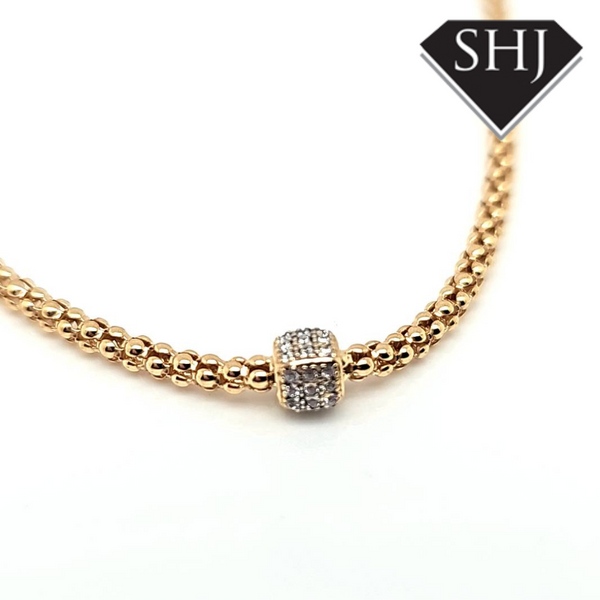 Silver Gold Plated Necklace Bracinni