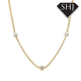 Silver Gold Plated Necklace Bracinni