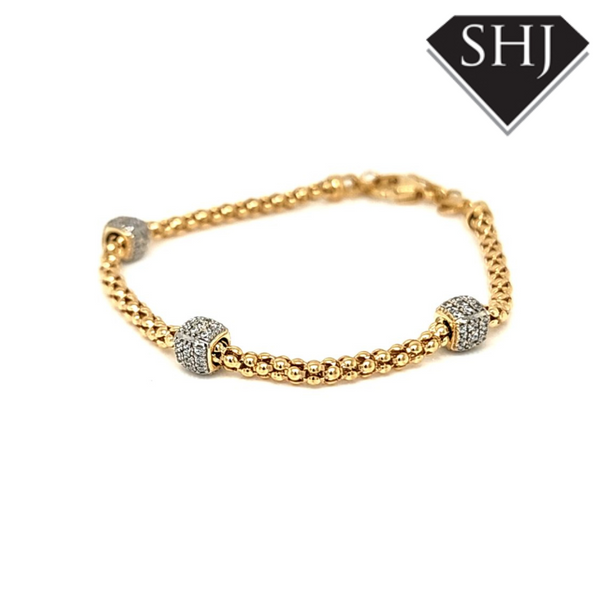 Gold Plated Silver Bracelet