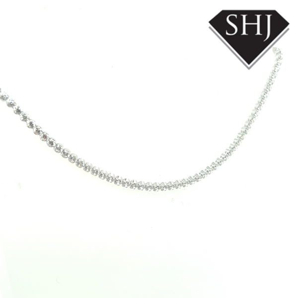 Silver CZ Necklace