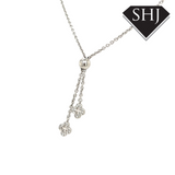 Silver Van Cleef Style Necklace