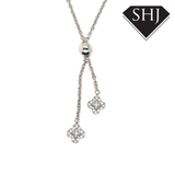 Silver Van Cleef Style Necklace