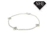 Silver Van Cleef Style Bracelet