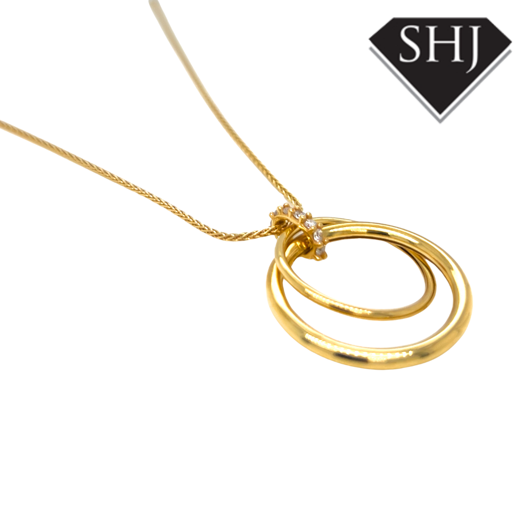 Silver Gold Plated Necklace