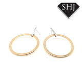 Silver Earrings Gold Plated Bracinni