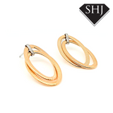 Silver Gold Plated Earrings Bracinni