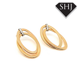 Silver Gold Plated Earrings Bracinni