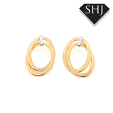 Silver Gold Plated Earrings Bracinni